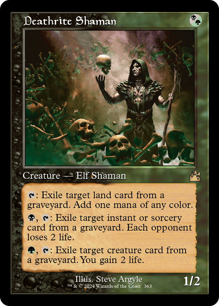 Deathrite Shaman (Retro Frame) [Ravnica Remastered] | Deep Dive Games St. Marys