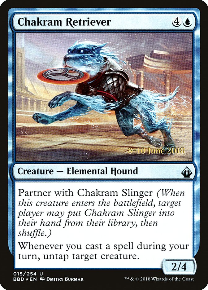 Chakram Retriever (Prerelease) [Battlebond Promos] | Deep Dive Games St. Marys