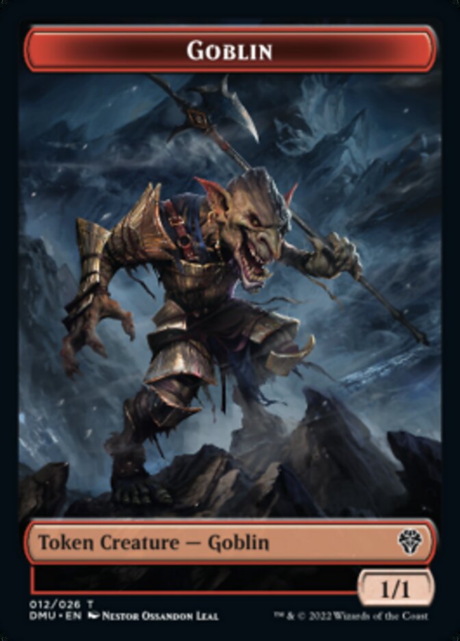 Saproling // Goblin Double-Sided Token [Dominaria United Tokens] | Deep Dive Games St. Marys