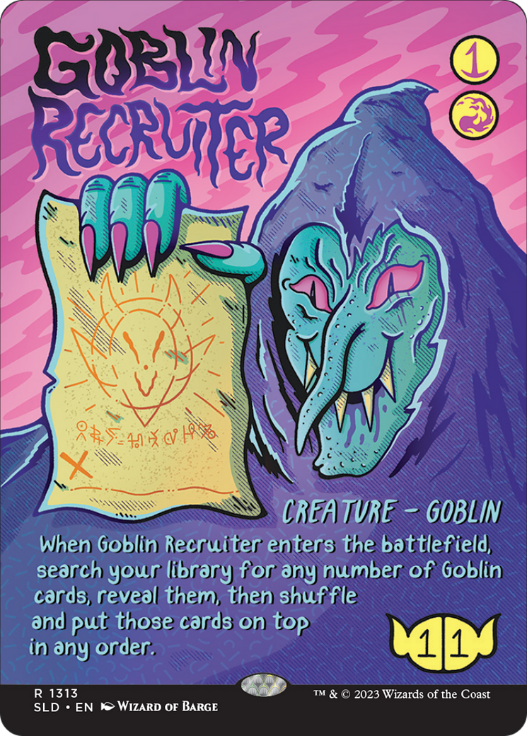 Goblin Recruiter (Rainbow Foil) [Secret Lair Drop Series] | Deep Dive Games St. Marys