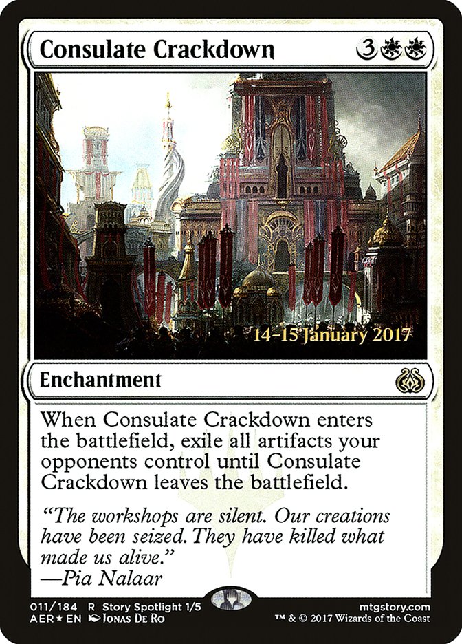 Consulate Crackdown [Aether Revolt Prerelease Promos] | Deep Dive Games St. Marys