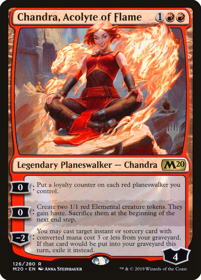 Chandra, Acolyte of Flame (Promo Pack) [Core Set 2020 Promos] | Deep Dive Games St. Marys