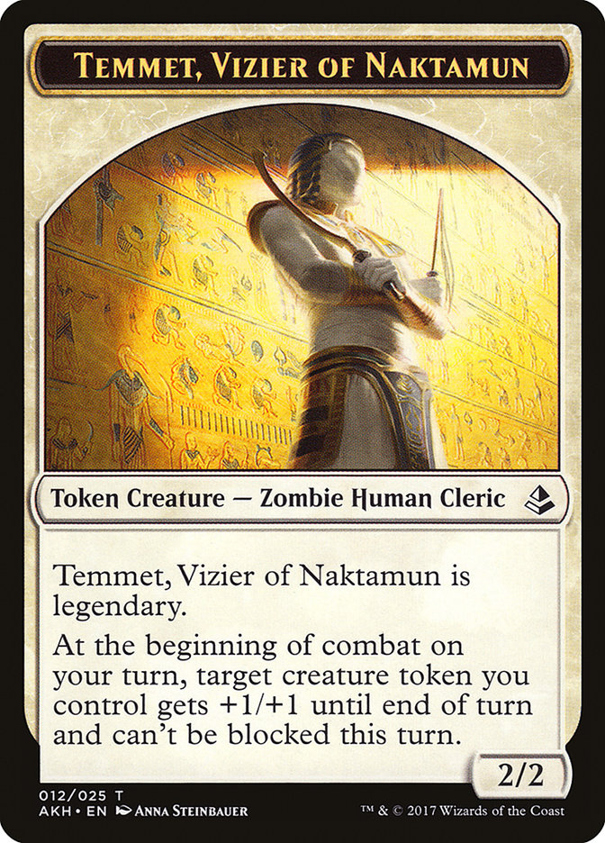 Temmet, Vizier of Naktamun Token [Amonkhet Tokens] | Deep Dive Games St. Marys