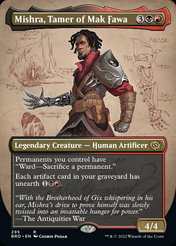 Mishra, Tamer of Mak Fawa (Borderless Alternate Art) [The Brothers' War] | Deep Dive Games St. Marys