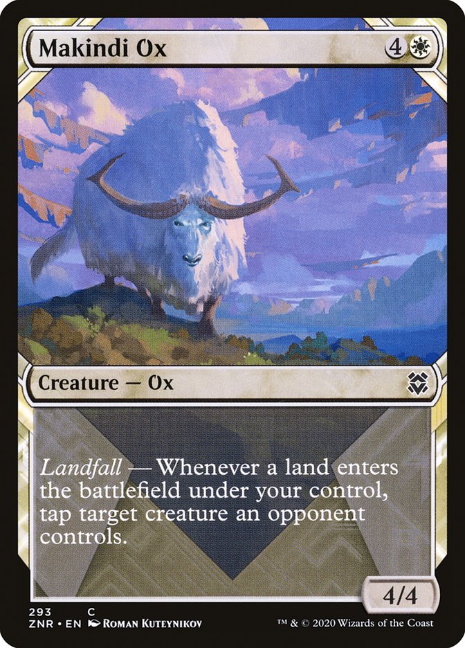 Makindi Ox (Showcase) [Zendikar Rising] | Deep Dive Games St. Marys