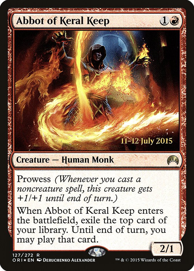 Abbot of Keral Keep [Magic Origins Prerelease Promos] | Deep Dive Games St. Marys