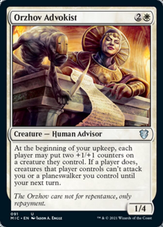 Orzhov Advokist [Innistrad: Midnight Hunt Commander] | Deep Dive Games St. Marys