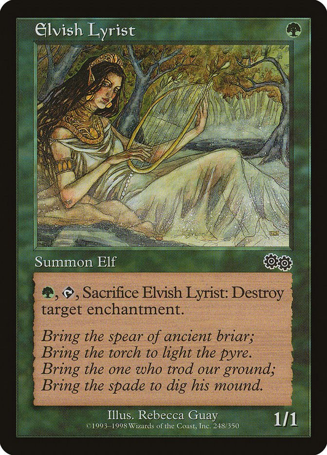 Elvish Lyrist [Urza's Saga] | Deep Dive Games St. Marys