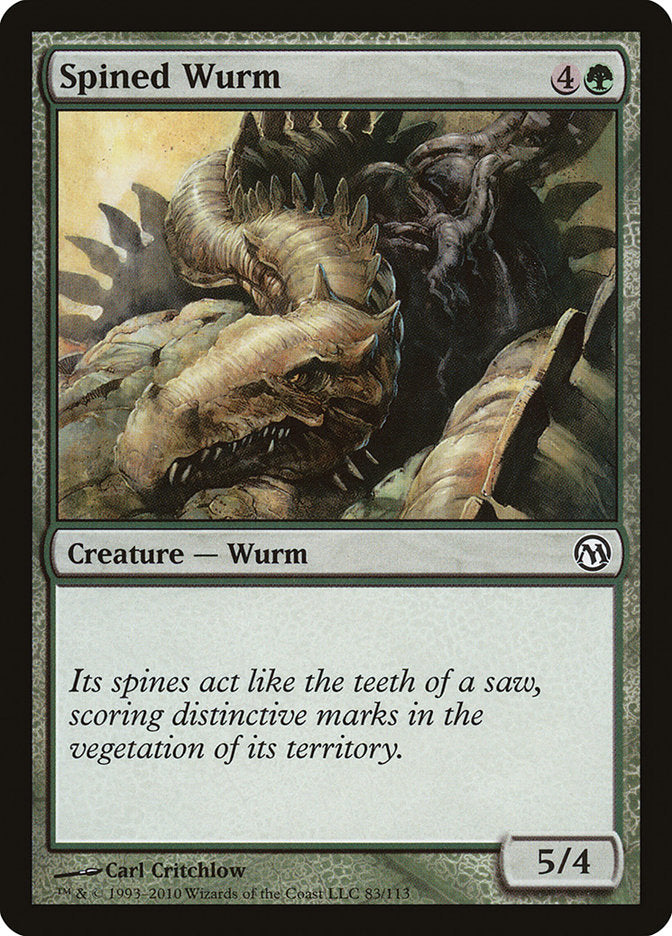 Spined Wurm [Duels of the Planeswalkers] | Deep Dive Games St. Marys