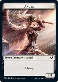 Angel // Elemental (010) Double-Sided Token [Commander 2020 Tokens] | Deep Dive Games St. Marys