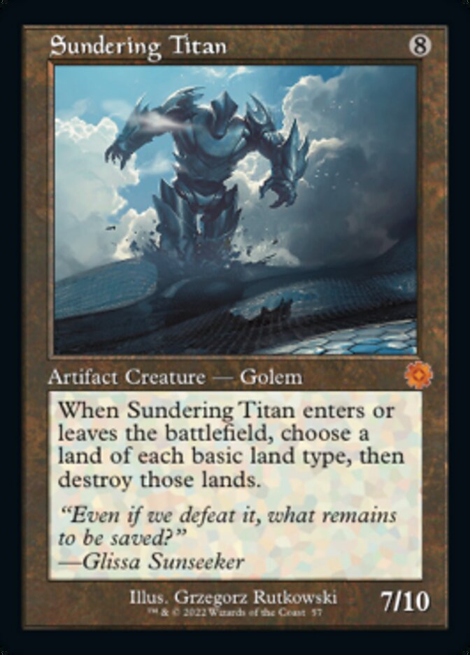 Sundering Titan (Retro) [The Brothers' War Retro Artifacts] | Deep Dive Games St. Marys
