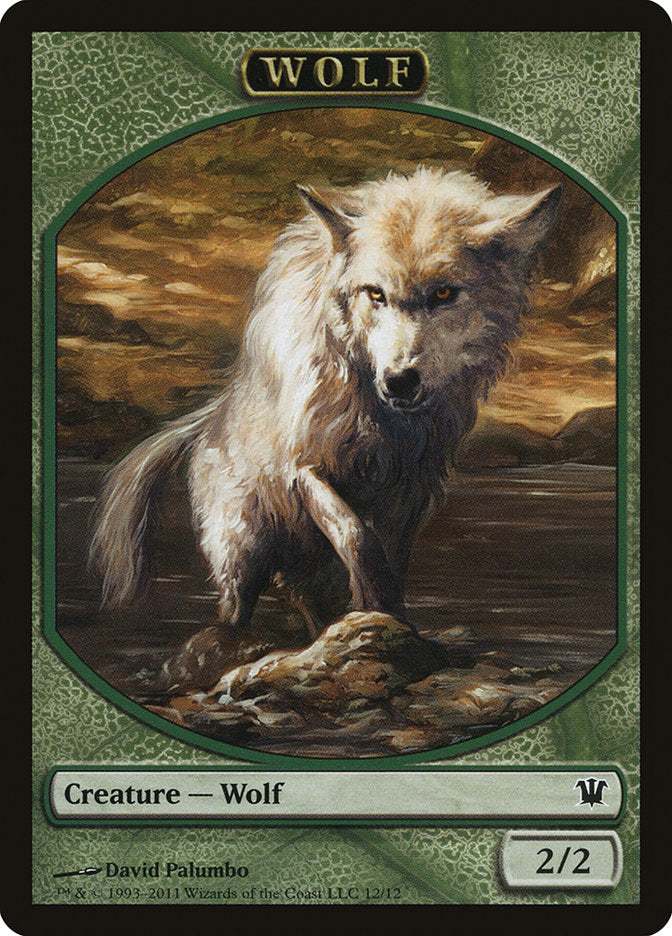 Wolf Token (12/12) [Innistrad Tokens] | Deep Dive Games St. Marys