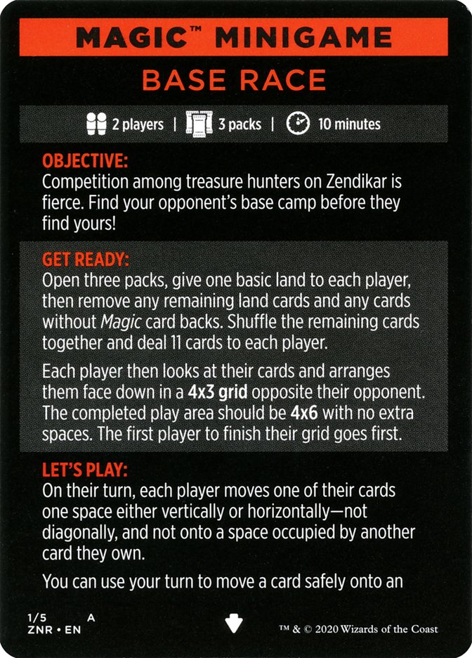 Base Race (Magic Minigame) [Zendikar Rising Minigame] | Deep Dive Games St. Marys
