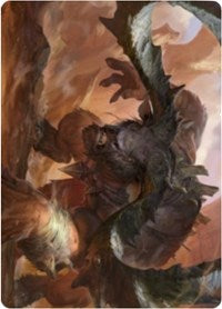 Moraug, Fury of Akoum Art Card [Zendikar Rising Art Series] | Deep Dive Games St. Marys