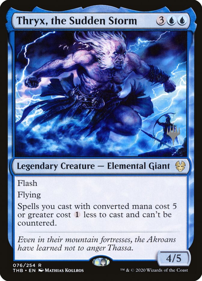 Thryx, the Sudden Storm (Promo Pack) [Theros Beyond Death Promos] | Deep Dive Games St. Marys