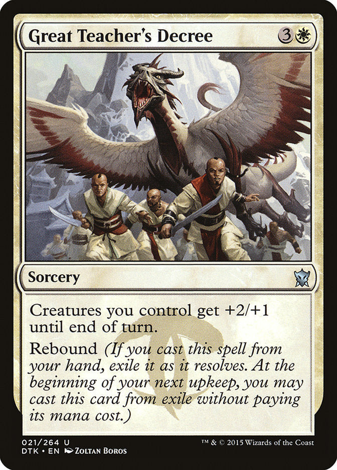 Great Teacher's Decree [Dragons of Tarkir] | Deep Dive Games St. Marys