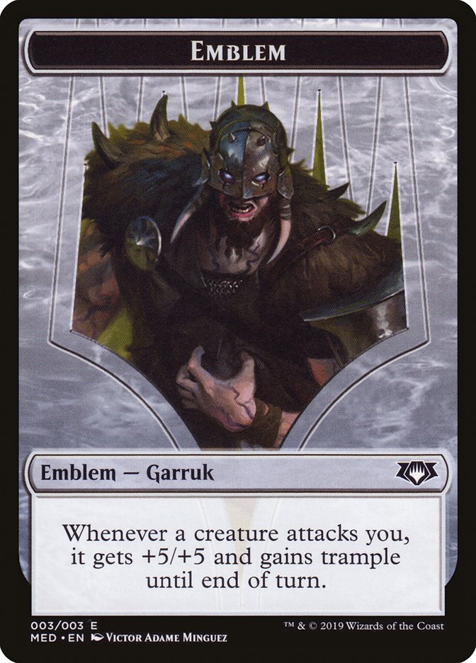 Garruk, Apex Predator Emblem [Mythic Edition Tokens] | Deep Dive Games St. Marys