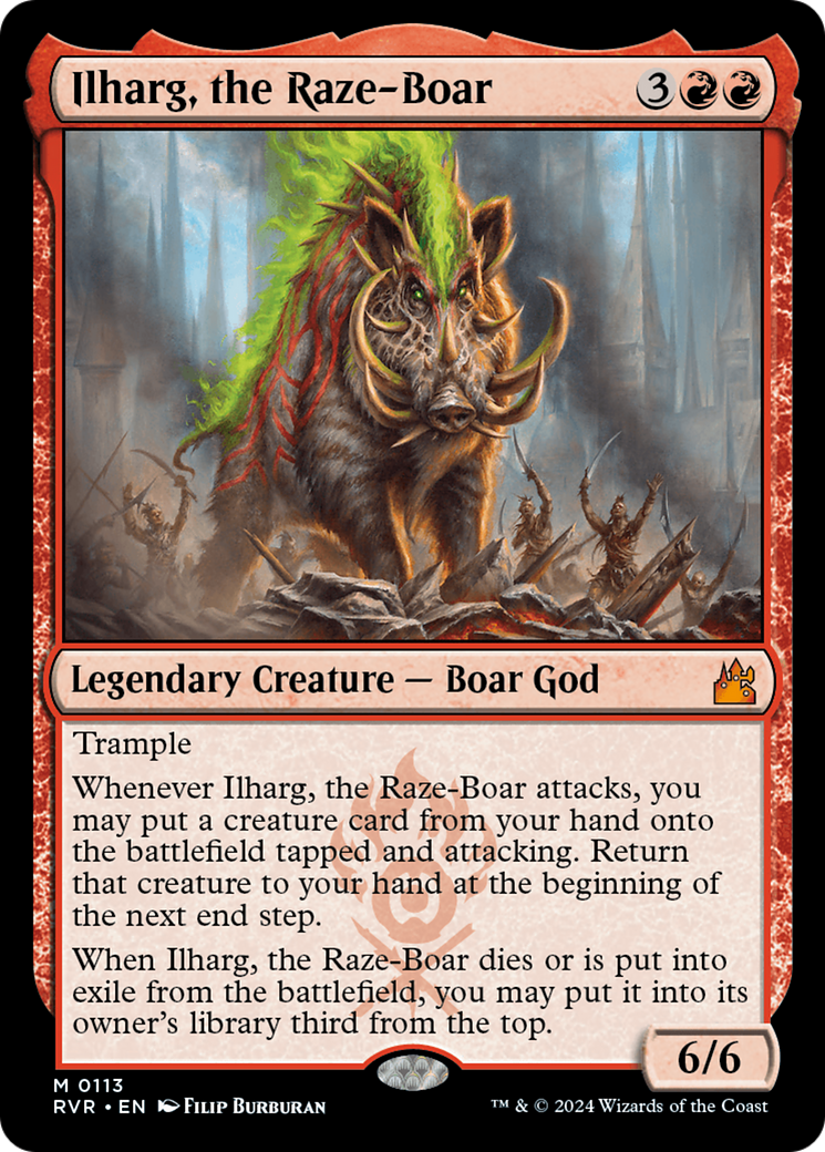 Ilharg, the Raze-Boar [Ravnica Remastered] | Deep Dive Games St. Marys