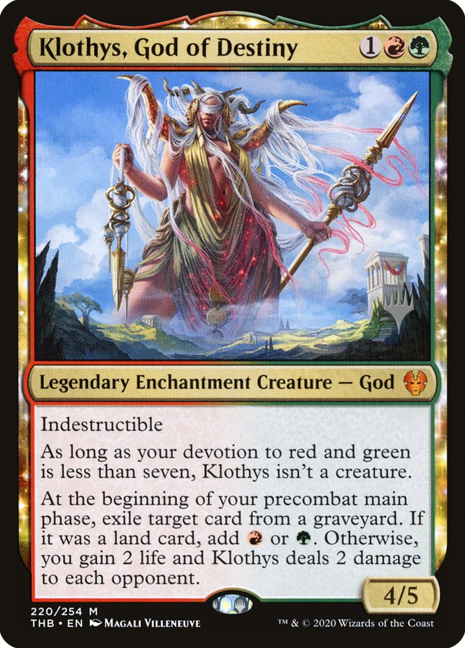 Klothys, God of Destiny (Promo Pack) [Theros Beyond Death Promos] | Deep Dive Games St. Marys