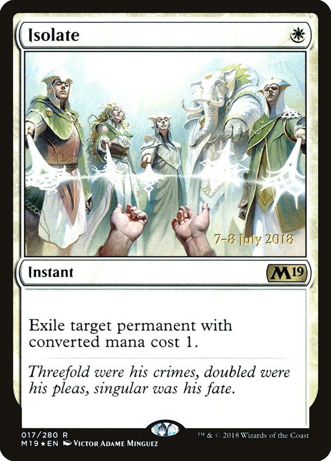 Isolate [Core Set 2019 Prerelease Promos] | Deep Dive Games St. Marys