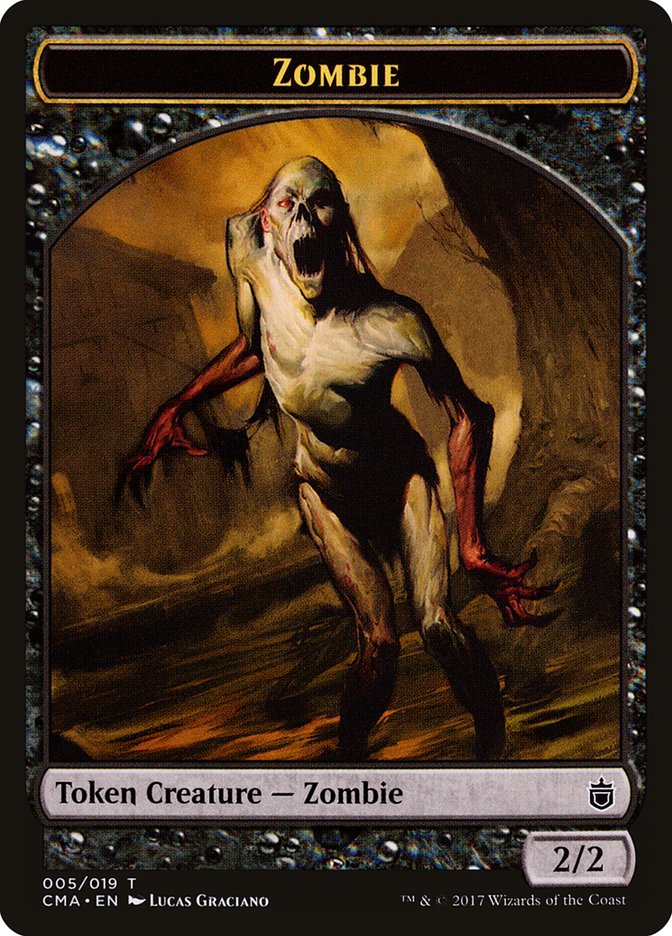 Zombie Token [Commander Anthology Tokens] | Deep Dive Games St. Marys