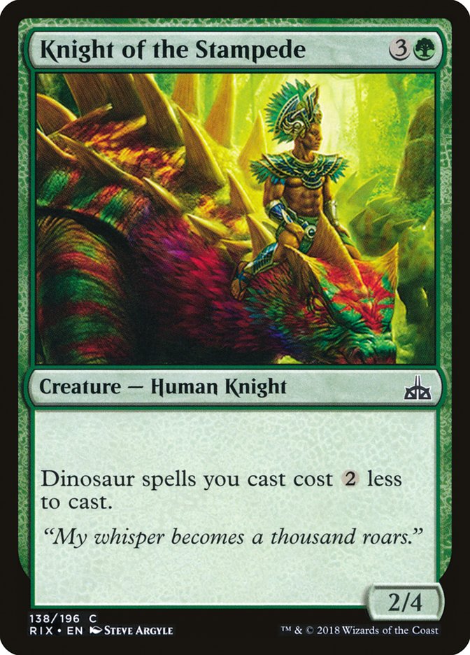 Knight of the Stampede [Rivals of Ixalan] | Deep Dive Games St. Marys