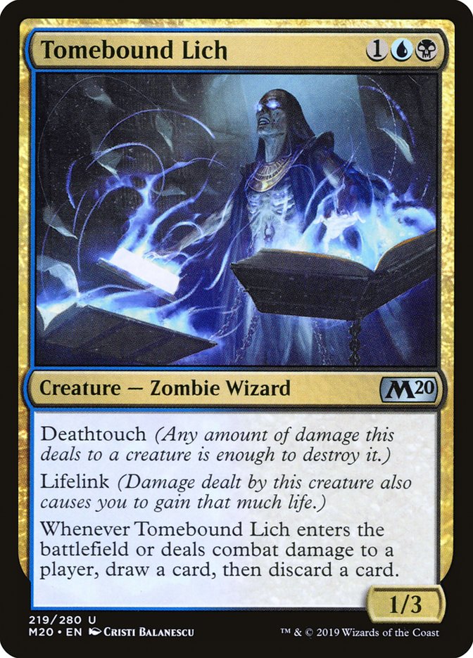 Tomebound Lich [Core Set 2020] | Deep Dive Games St. Marys