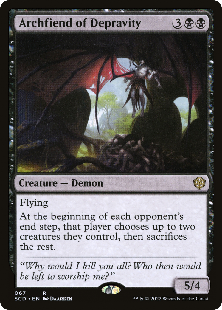 Archfiend of Depravity [Starter Commander Decks] | Deep Dive Games St. Marys