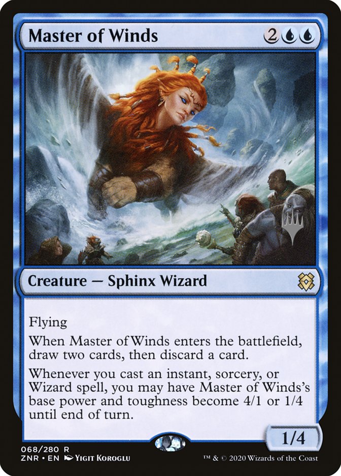 Master of Winds (Promo Pack) [Zendikar Rising Promos] | Deep Dive Games St. Marys