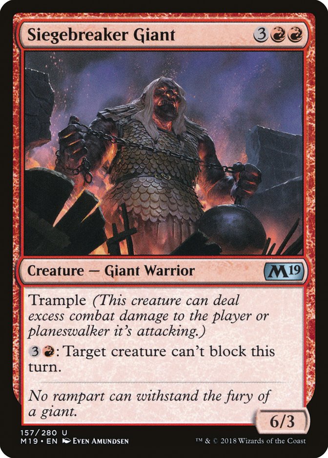 Siegebreaker Giant [Core Set 2019] | Deep Dive Games St. Marys