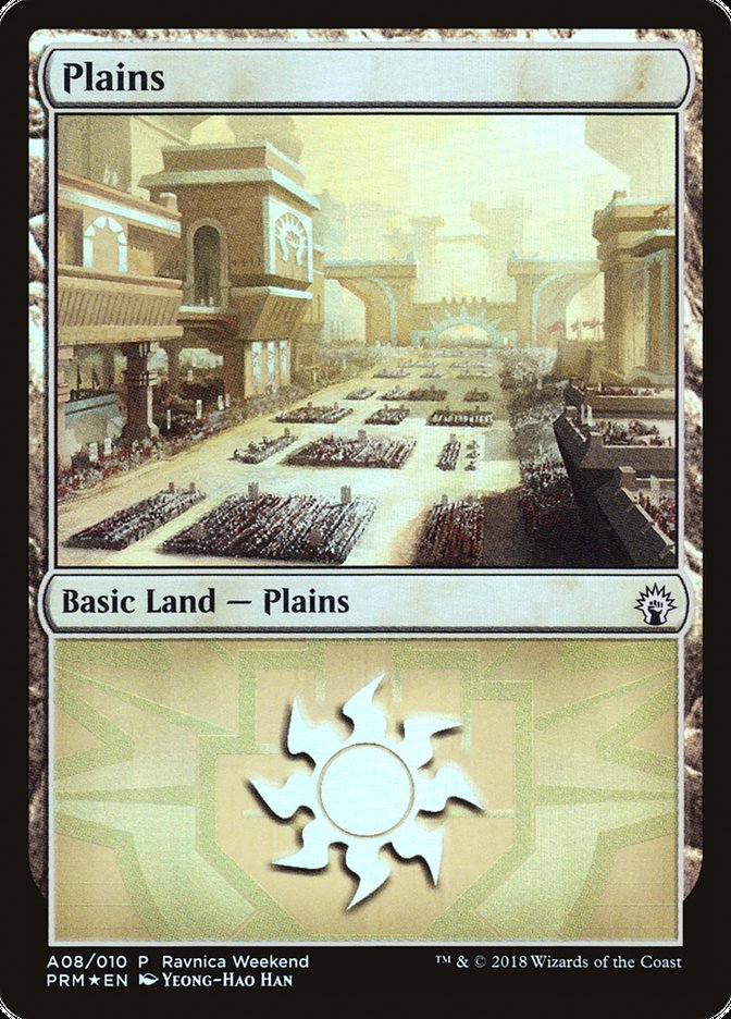 Plains (A08) [Ravnica Allegiance Ravnica Weekend] | Deep Dive Games St. Marys