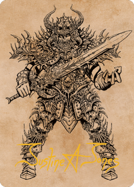 Sarevok, Deathbringer Art Card (Gold-Stamped Signature) [Commander Legends: Battle for Baldur's Gate Art Series] | Deep Dive Games St. Marys