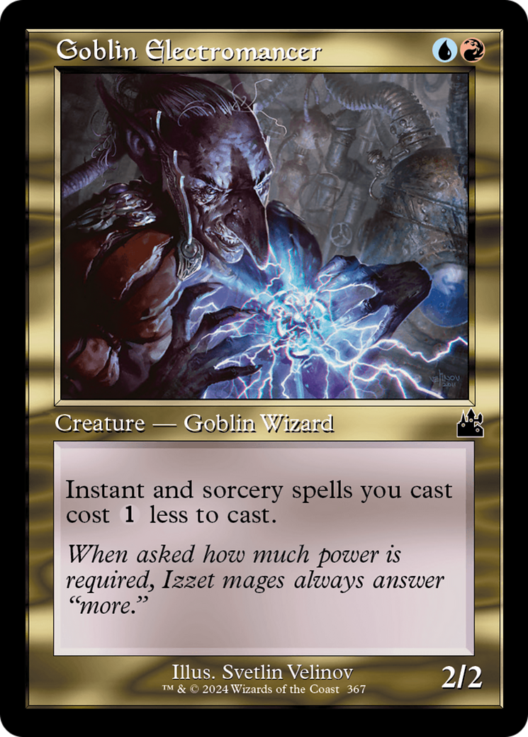 Goblin Electromancer (Retro Frame) [Ravnica Remastered] | Deep Dive Games St. Marys