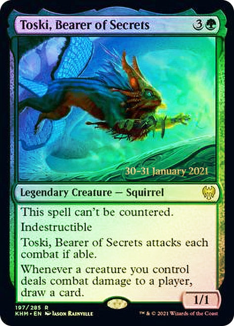 Toski, Bearer of Secrets [Kaldheim Prerelease Promos] | Deep Dive Games St. Marys