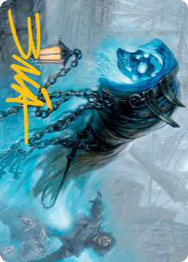 Nebelgast Intruder Art Card (Gold-Stamped Signature) [Innistrad: Midnight Hunt Art Series] | Deep Dive Games St. Marys