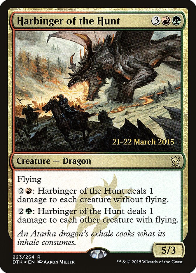 Harbinger of the Hunt [Dragons of Tarkir Prerelease Promos] | Deep Dive Games St. Marys