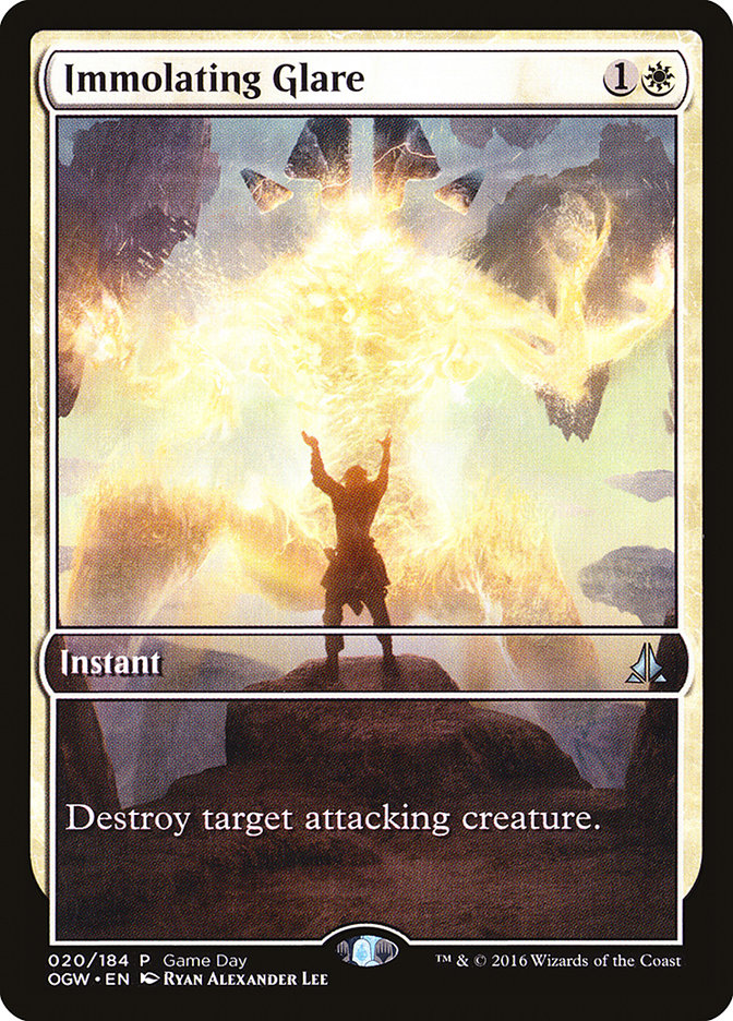 Immolating Glare (Game Day) (Extended Art) [Oath of the Gatewatch Promos] | Deep Dive Games St. Marys