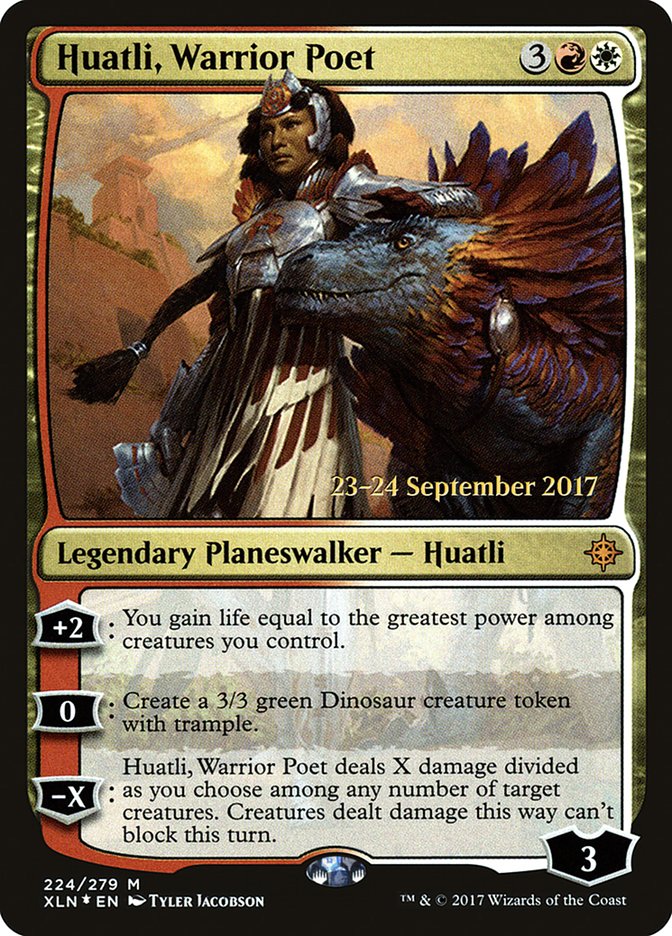 Huatli, Warrior Poet [Ixalan Prerelease Promos] | Deep Dive Games St. Marys