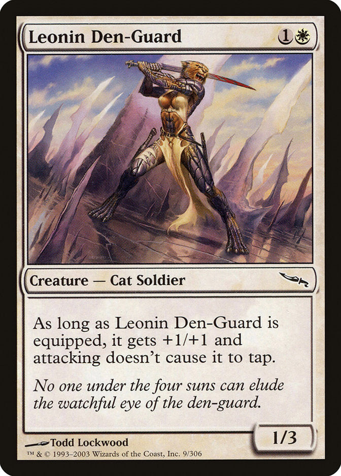 Leonin Den-Guard [Mirrodin] | Deep Dive Games St. Marys