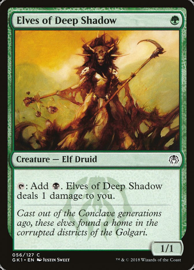 Elves of Deep Shadow [Guilds of Ravnica Guild Kit] | Deep Dive Games St. Marys