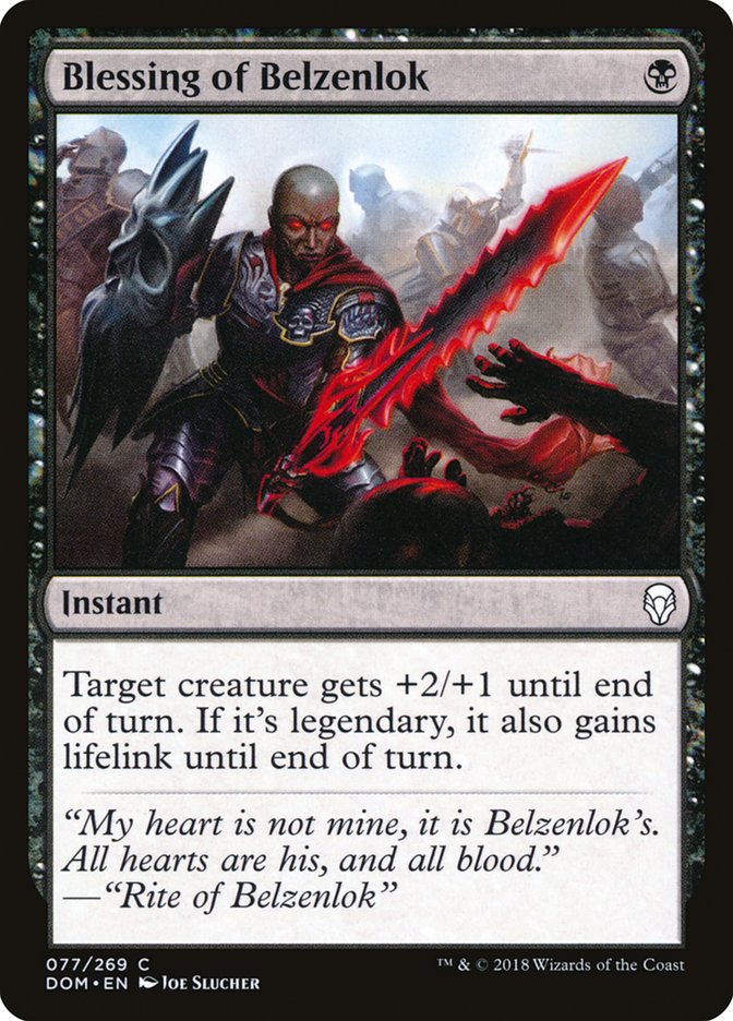 Blessing of Belzenlok [Dominaria] | Deep Dive Games St. Marys