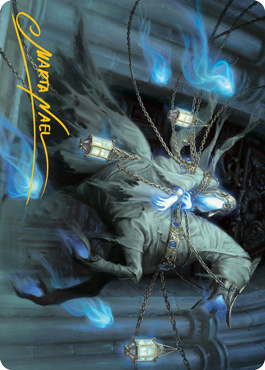 Patrician Geist Art Card (Gold-Stamped Signature) [Innistrad: Midnight Hunt Art Series] | Deep Dive Games St. Marys