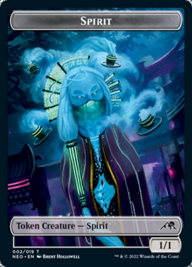 Phyrexian Germ // Spirit (002) Double-Sided Token [Kamigawa: Neon Dynasty Commander Tokens] | Deep Dive Games St. Marys