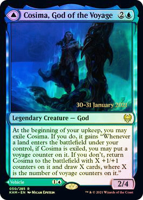 Cosima, God of the Voyage // The Omenkeel [Kaldheim Prerelease Promos] | Deep Dive Games St. Marys