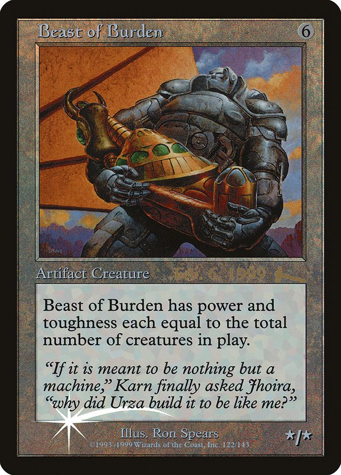Beast of Burden [Urza's Legacy Promos] | Deep Dive Games St. Marys