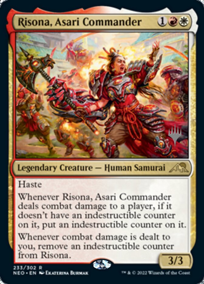 Risona, Asari Commander (Promo Pack) [Kamigawa: Neon Dynasty Promos] | Deep Dive Games St. Marys