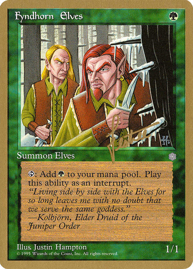 Fyndhorn Elves (Bertrand Lestree) [Pro Tour Collector Set] | Deep Dive Games St. Marys