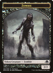 Zombie // Zombie Double-Sided Token [Eldritch Moon Prerelease Promos] | Deep Dive Games St. Marys