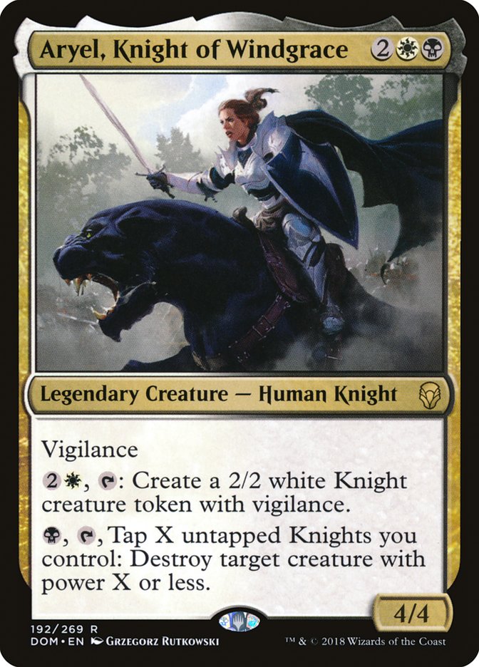 Aryel, Knight of Windgrace [Dominaria] | Deep Dive Games St. Marys