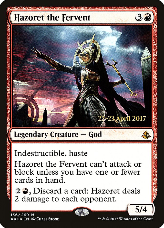 Hazoret the Fervent [Amonkhet Prerelease Promos] | Deep Dive Games St. Marys